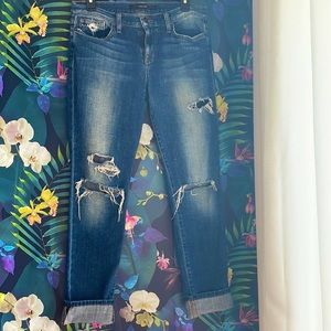Joe’s Distressed Straight Leg Jeans